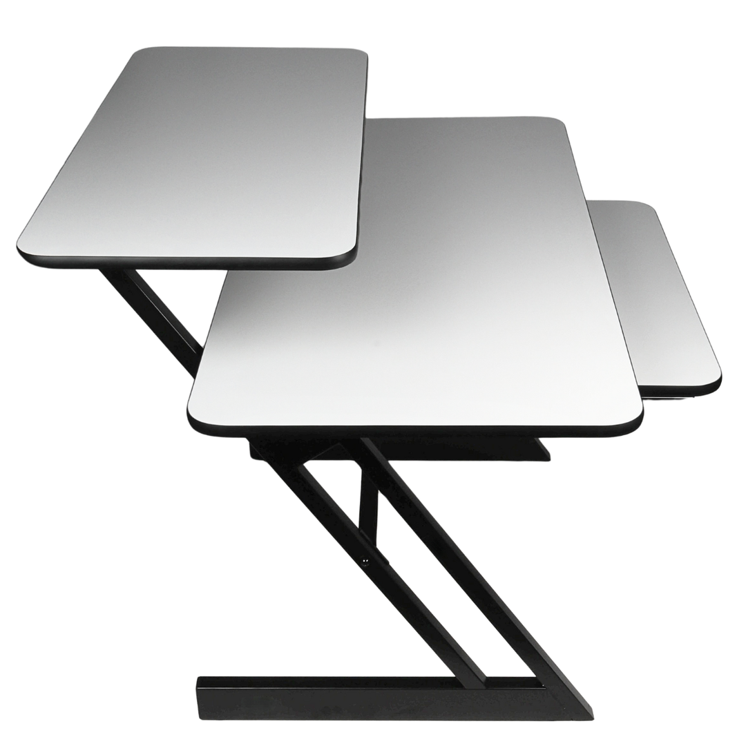 Mesa de estudio con estantes y extensión para keyboard (120 cm)
