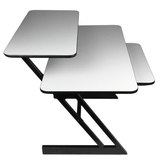 Studiobord med hylder og udtræk til keyboard (120 cm)
