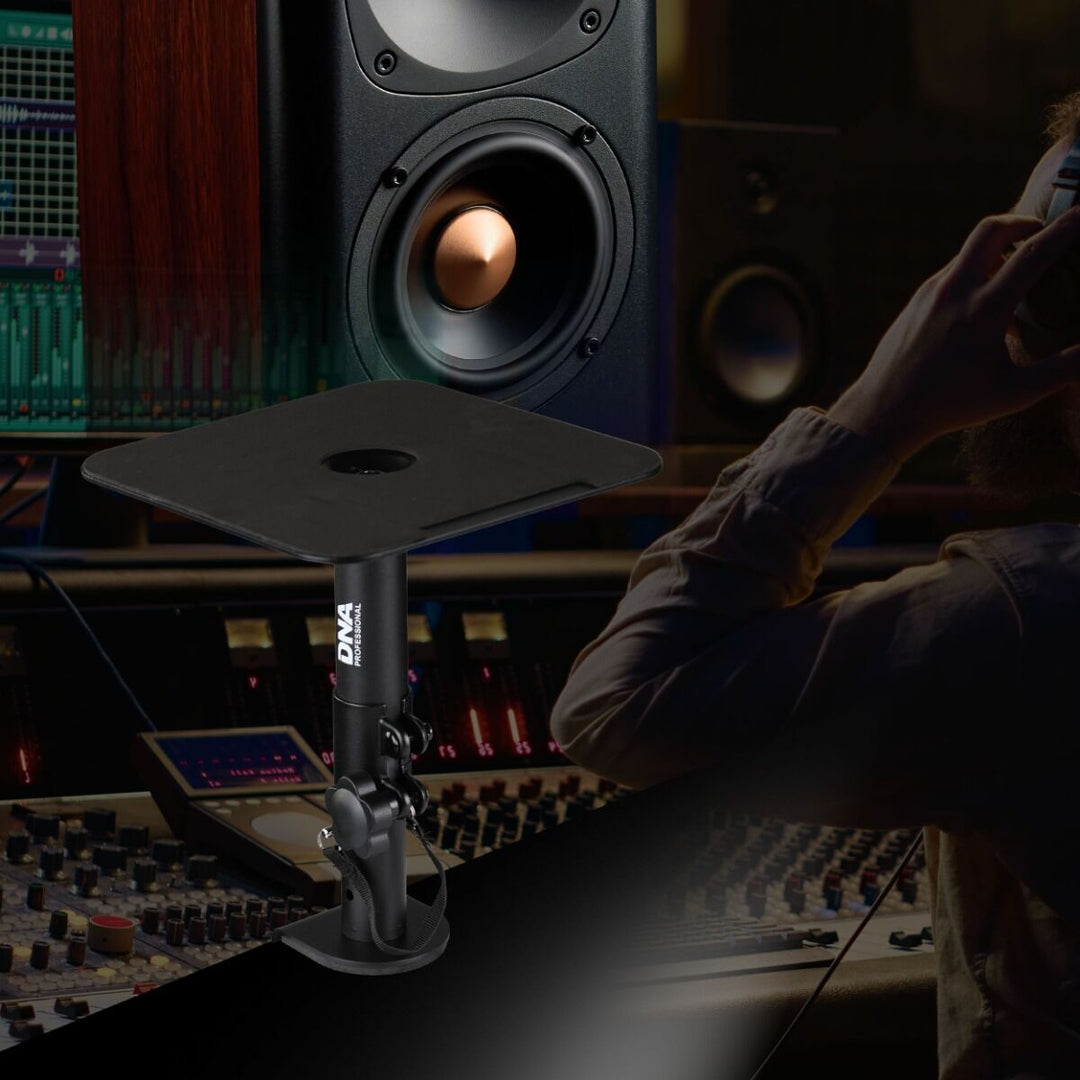 Soportes para monitores de estudio con abrazadera de mesa (2 uds.)