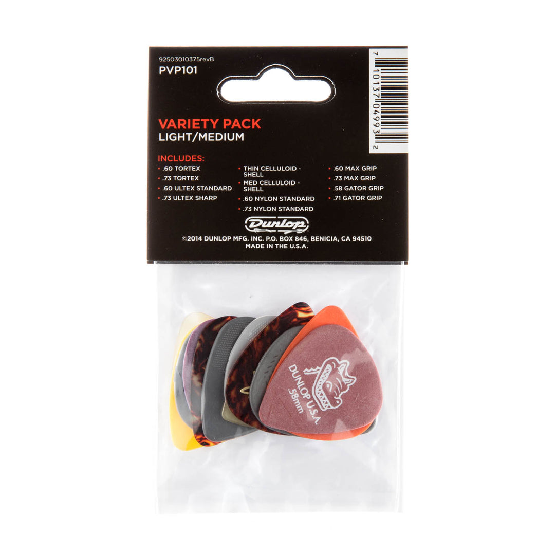 Dunlop PVP101 Púas 12 uds. Mixtas (Light/Medium)