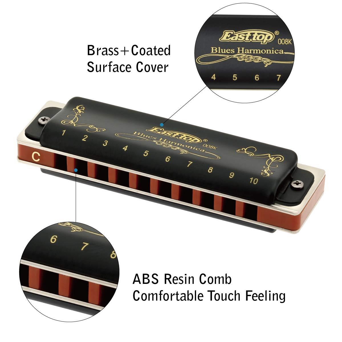 Easttop T008K Diatonic Harmonica - C