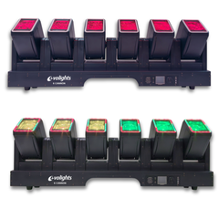 Evolights 6 Cañones Barra de Cabezas Móviles 6x60W RGBW