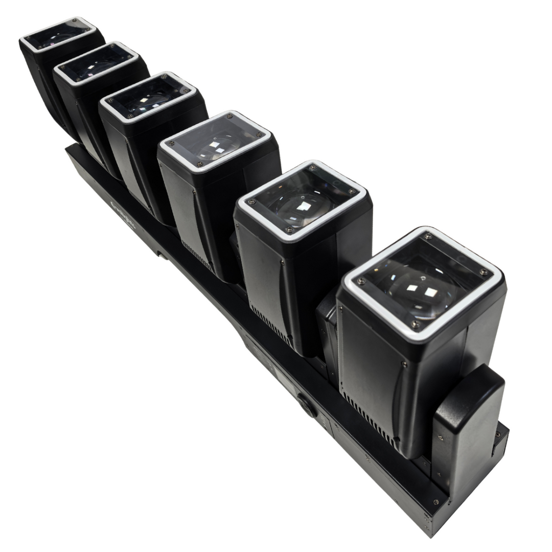 Evolights 6 Cañones Barra de Cabezas Móviles 6x60W RGBW