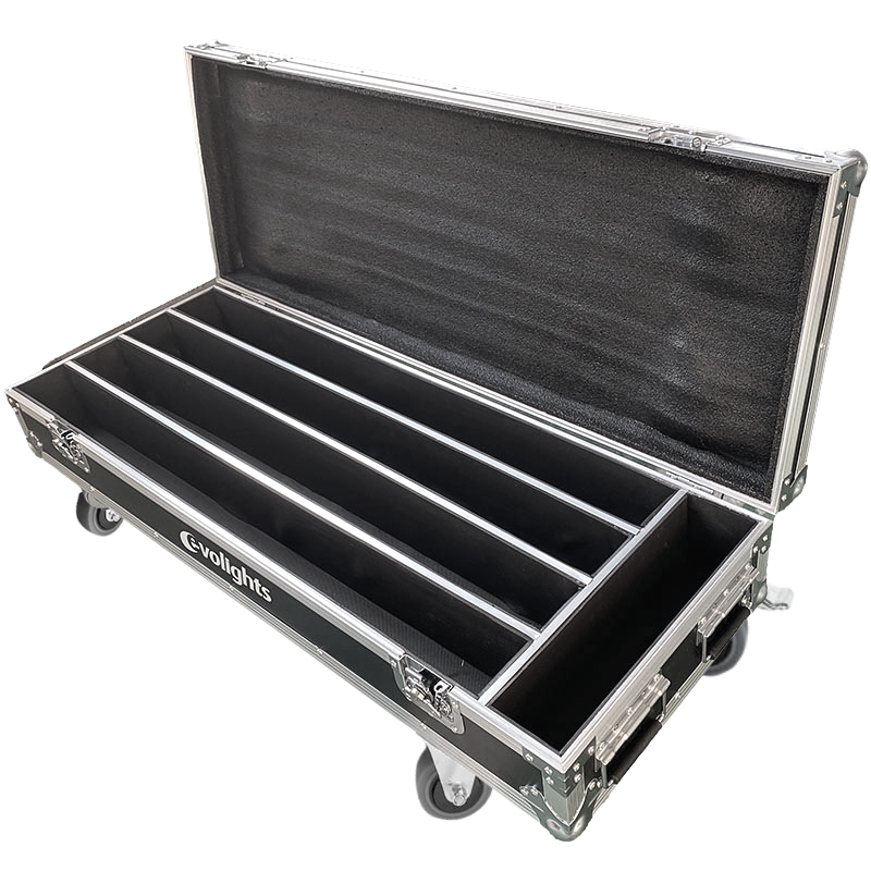 Flightcase para 4 x Evolights Glaze Bar