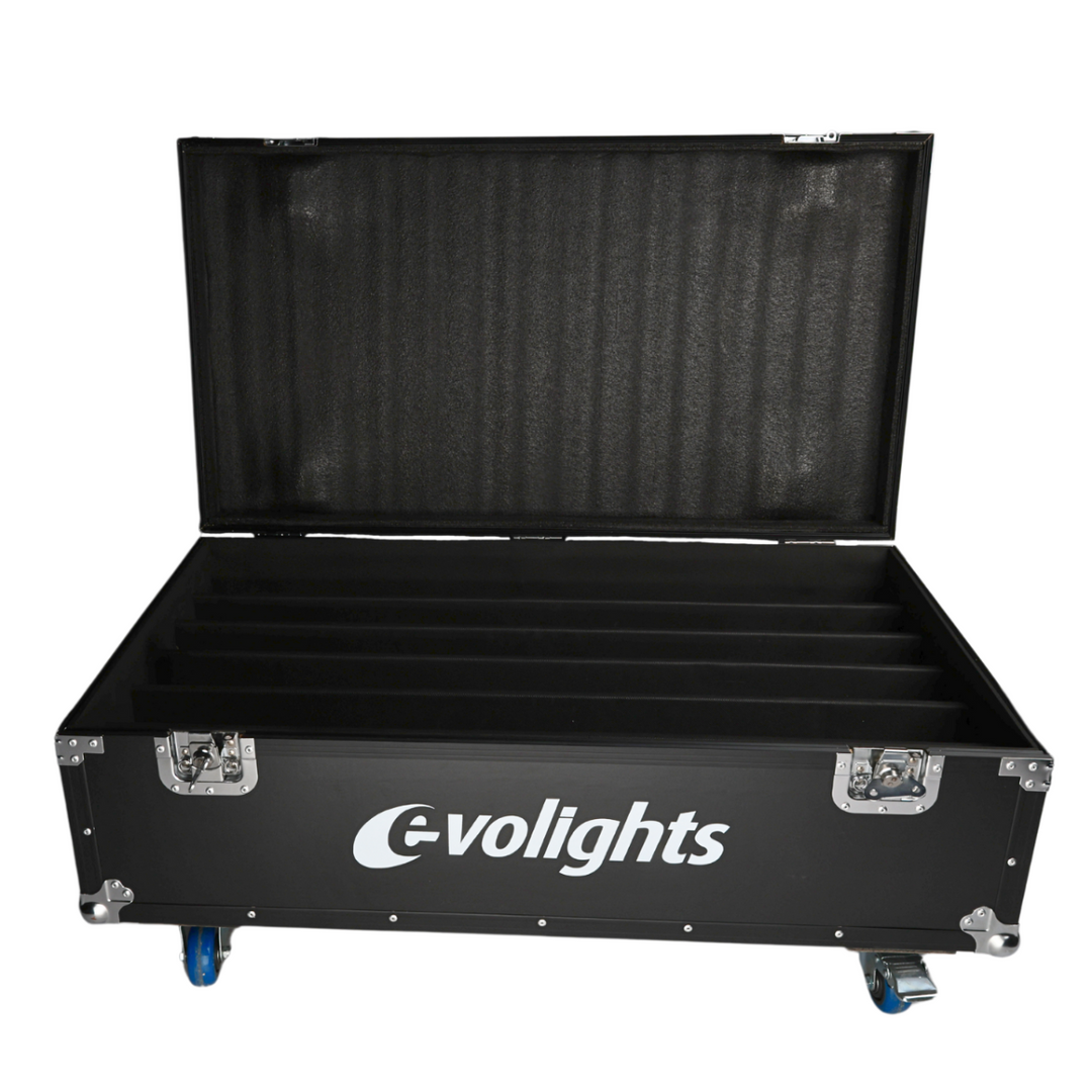 flightcase para 6 Evolights Pixel Bar 18x10W RGBW