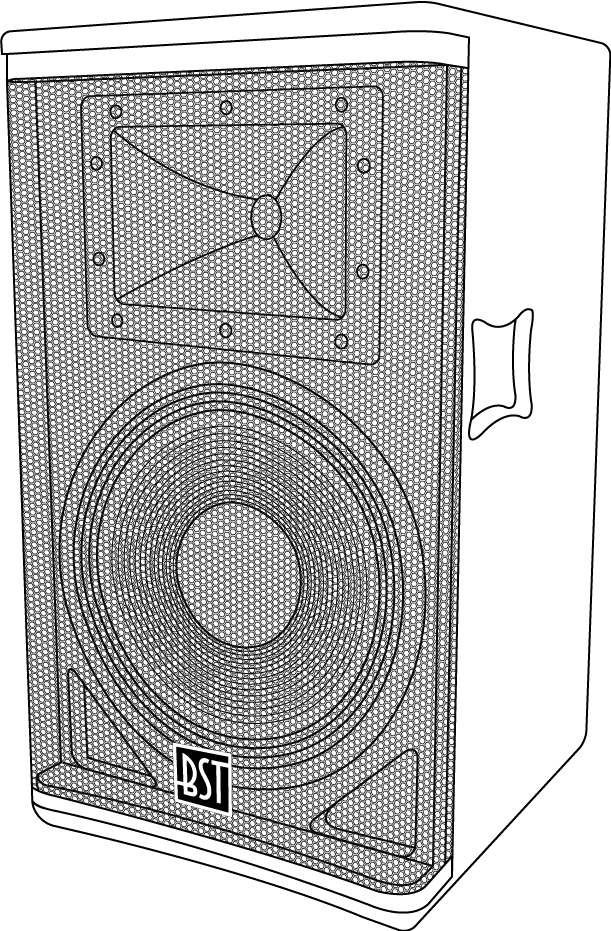 BST SA15DSP - Altavoz PA Activo (600W, 15")