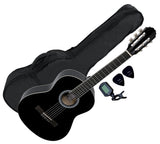 Spanish guitar package 4/4, black