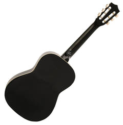 DiMavery AC-303 Classical Spanish Guitar 3/4 (Black) Starter Kit