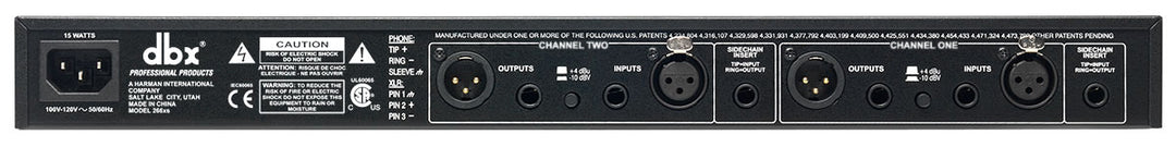 DBX 266XS Compresor/Gate de 2 canales