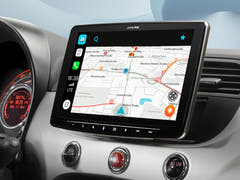 Apple Carplay, Android Auto en Fiat 500 Beige Interior (2007-2015)