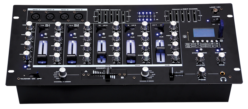 BST AT-218 DJ Mixer 6 channels with Bluetooth