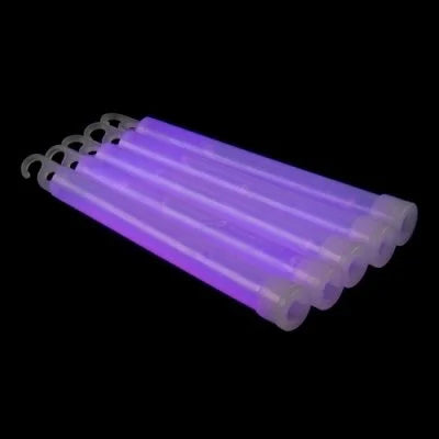 25 barras luminosas 6'' con cuerda (Lila)