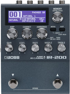 Boss IR-200 Simulador de amplificador Pedal de guitarra