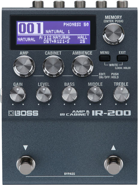 Boss IR-200 Simulador de amplificador Pedal de guitarra
