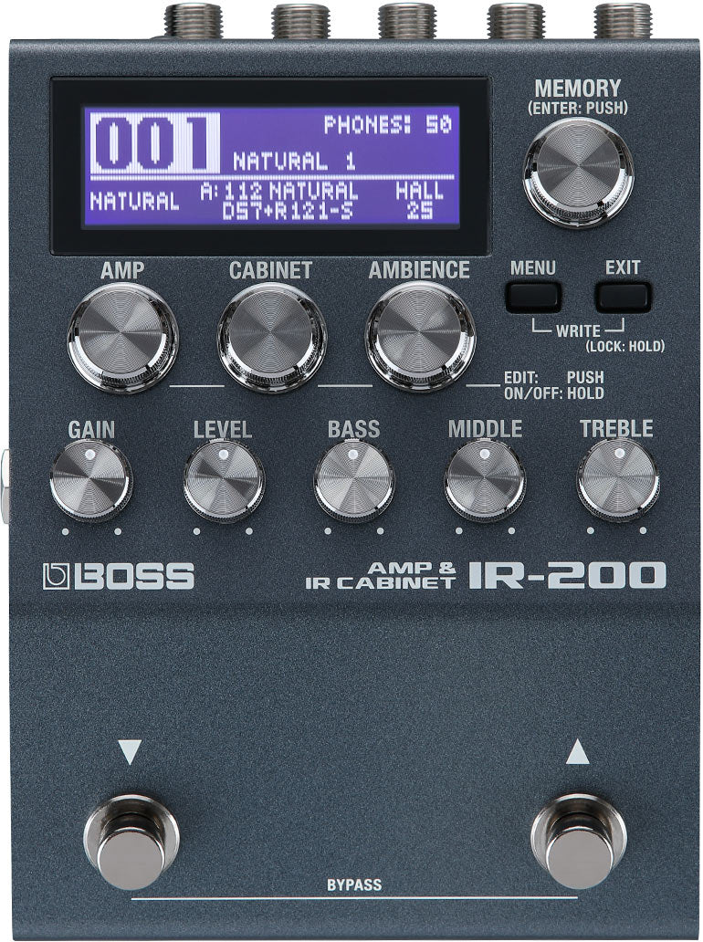 Boss IR-200 Simulador de amplificador Pedal de guitarra