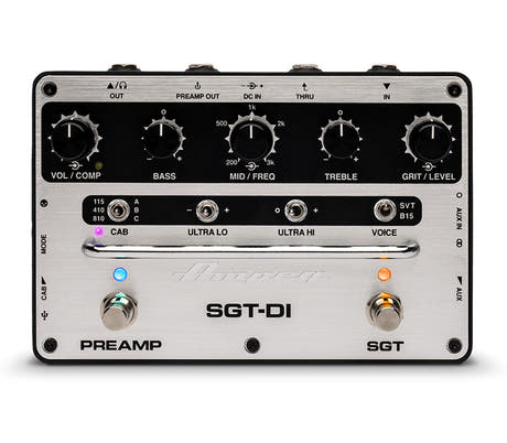 Ampeg SGT-DI Preamp/Drive/DI Pedal de Bajo