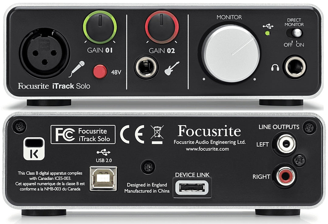 Focusrite iTrack Solo Lightning Interfaces de Audio