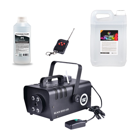 Light4Me Black 1200 LED Máquina de niebla bundle