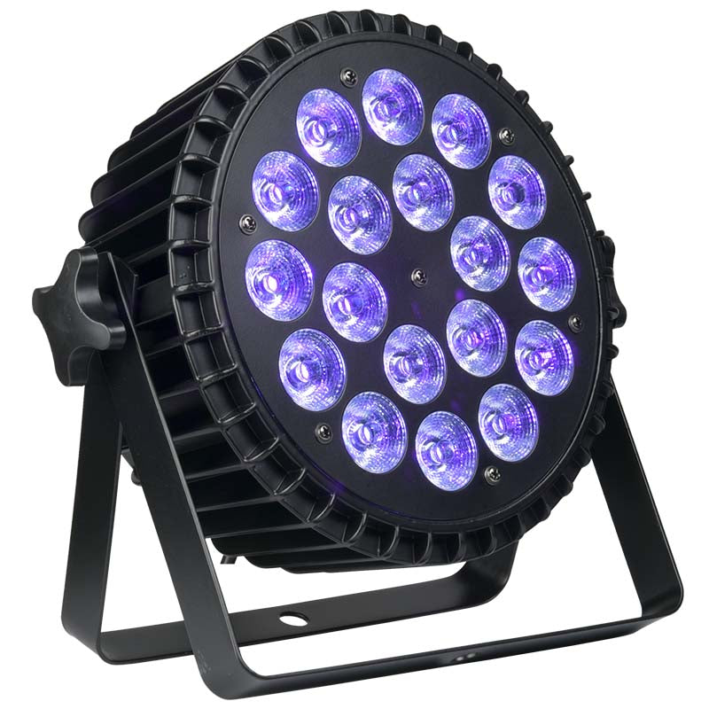 LIGHT4ME ALU HEXA PAR 18x10W RGBWA-UV scenespotlight LED