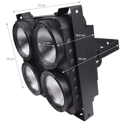 Light4Me LED Foco cegador 4x125W (WW/CW)