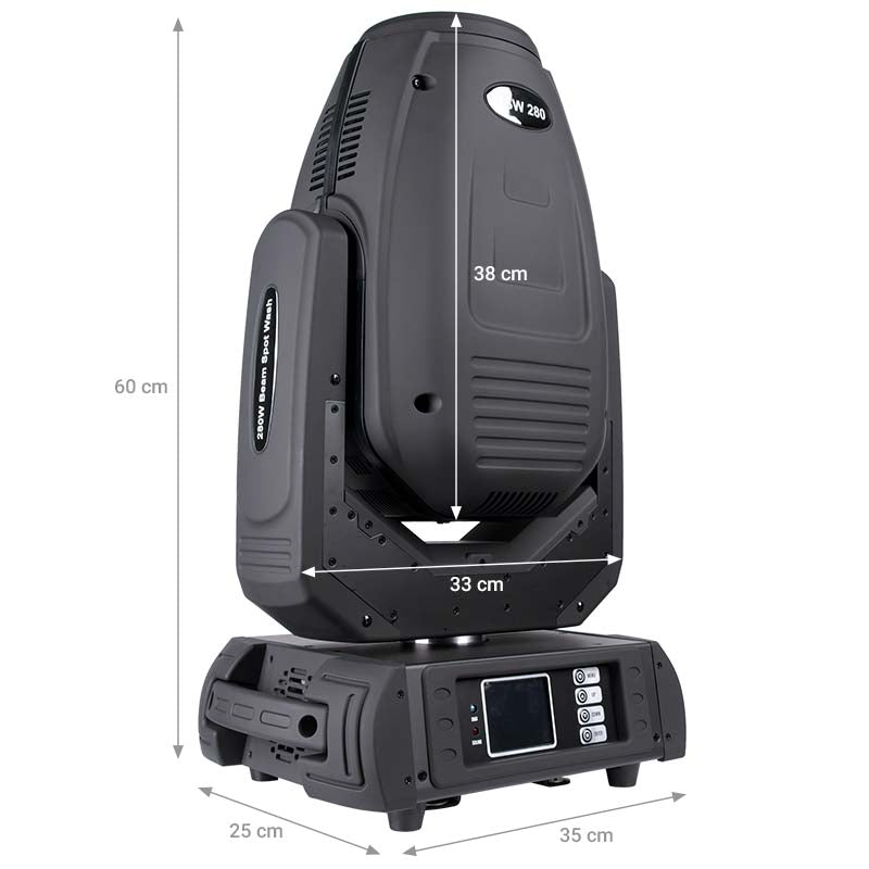 LIGHT4ME BSW 280 moving head beam spot wash hybridudladningslampe