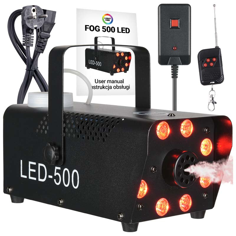 Light4Me Fog 500 LED Máquina de niebla 500W con RGB LED Luz