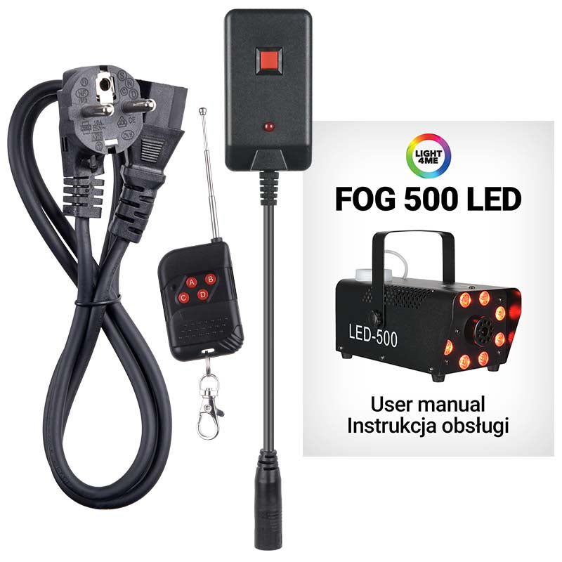 Light4Me Fog 500 LED Máquina de niebla 500W con RGB LED Luz