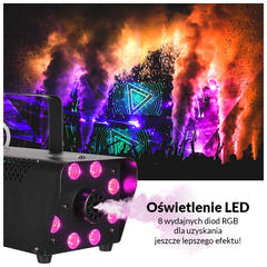Light4Me Fog 500 LED Máquina de niebla 500W con RGB LED Luz