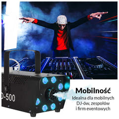 Light4Me Fog 500 LED Máquina de niebla 500W con RGB LED Luz