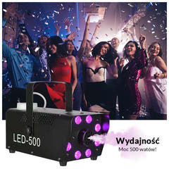 Light4Me Fog 500 LED Máquina de niebla 500W con RGB LED Luz