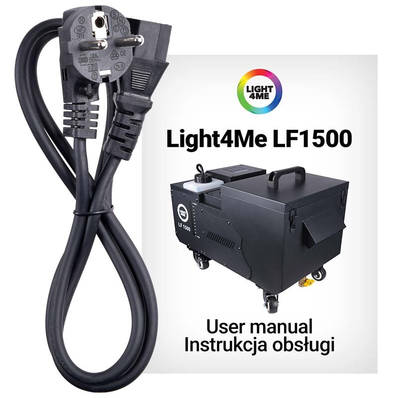 LIGHT4ME LF1500 máquina de ultrasonido para humo denso + mando a distancia