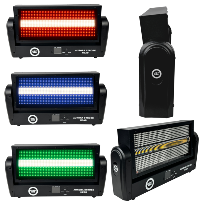 Light4Me Cabeza estroboscópica Aurora – RGB+WW