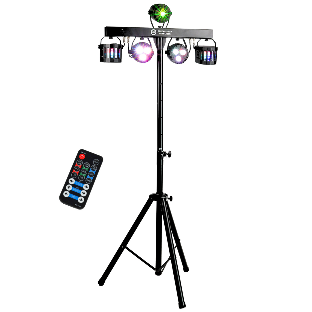 Light4Me T-Bar LED PAR Derby Láser MultiBar