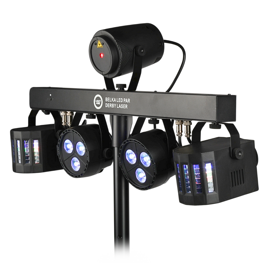 Light4Me T-Bar LED PAR Derby Láser MultiBar