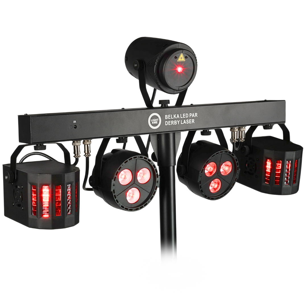 Light4Me T-Bar LED PAR Derby Láser MultiBar
