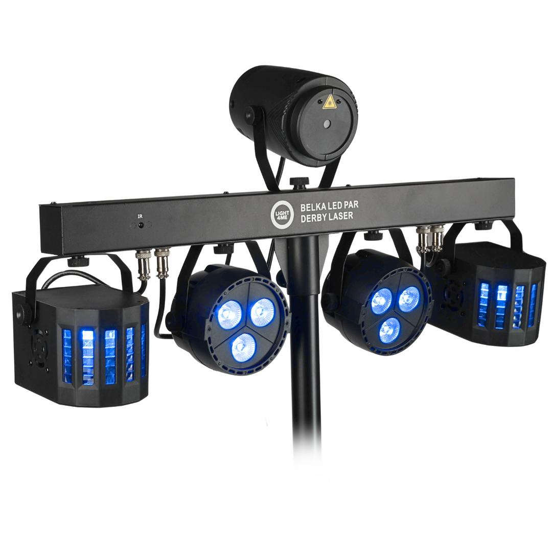 Light4Me T-Bar LED PAR Derby Láser MultiBar