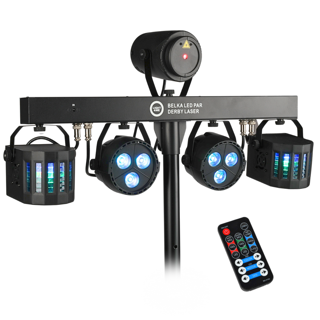 Light4Me T-Bar LED PAR Derby Láser MultiBar