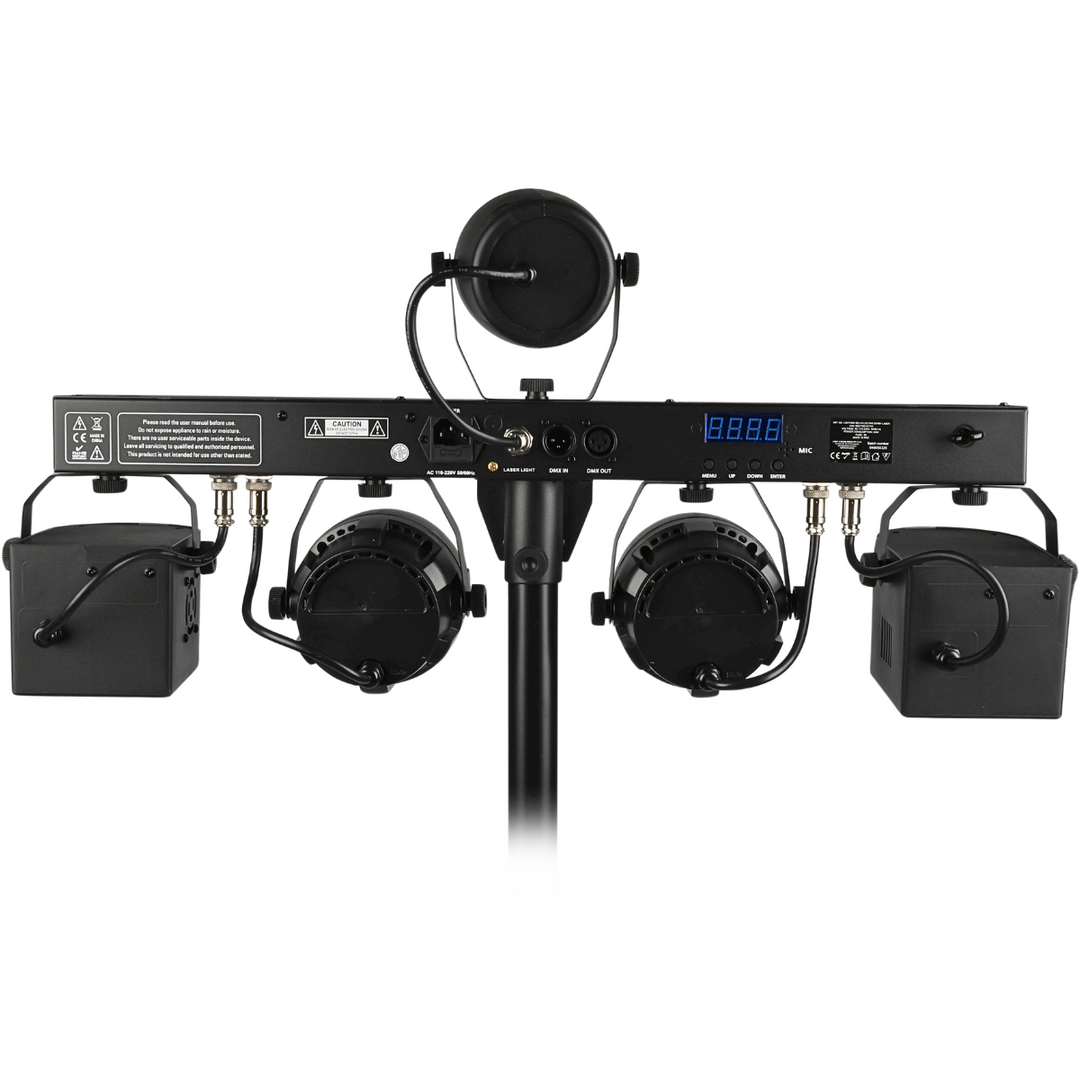 Light4Me T-Bar LED PAR Derby Láser MultiBar