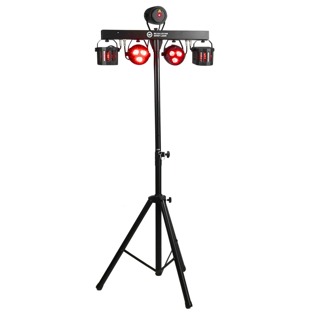 Light4Me T-Bar LED PAR Derby Láser MultiBar