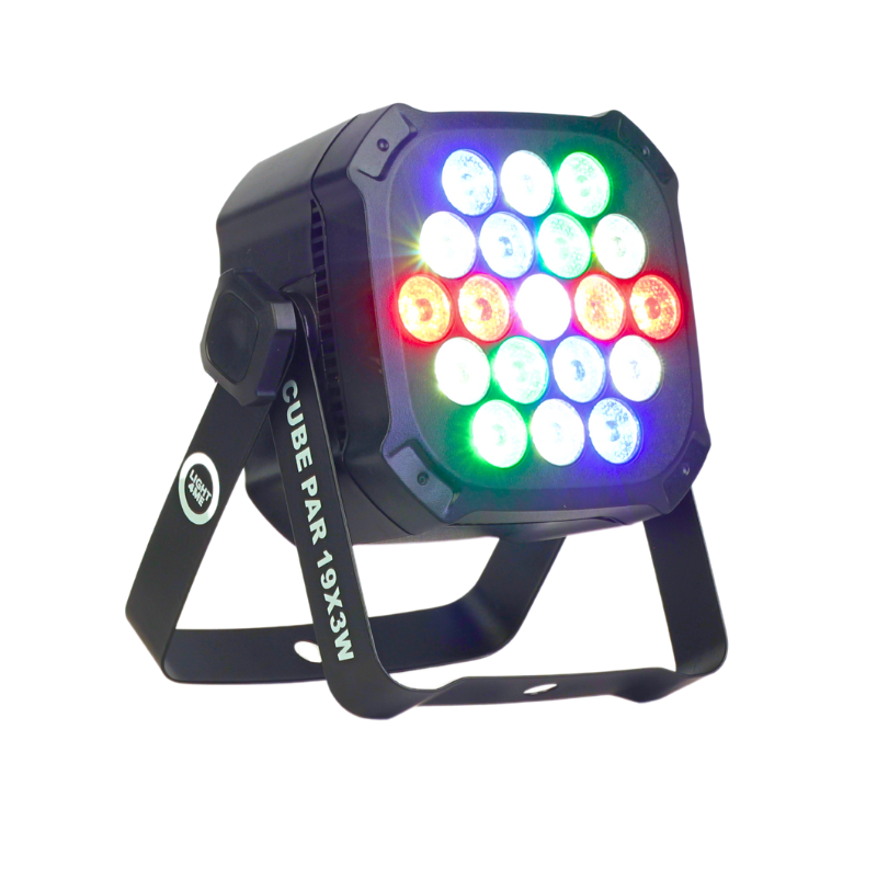 Light4Me Cubo PAR 19x3W RGBW LED foco Spot