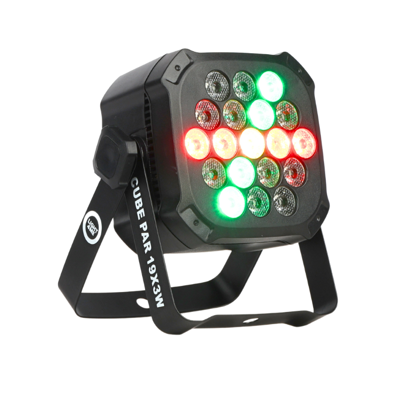 Light4Me Cubo PAR 19x3W RGBW LED foco Spot