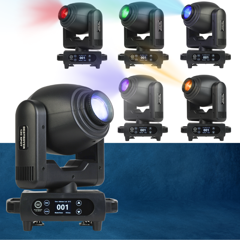 Light4Me Destroyer 120 W Spot Cabezas Móviles LED