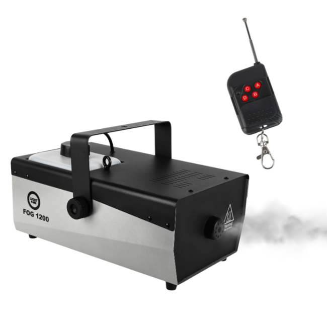 Light4Me Fog 1200 V2 Máquina de niebla 1200W con mando a distancia inalámbrico y DMX