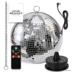 Light4Me Spejlkugle 40 cm med LED, Motor og Fjernbetjening