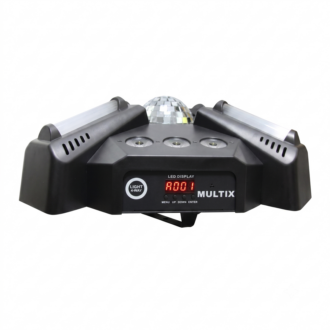 LIGHT4ME MULTIX 3 en 1 LED-lámpara de escenario multiefecto