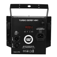 Light4Me Turbo Derby 4 en 1 – RGBW, UV, strobe y laser