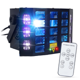 Light4Me Turbo Derby 4 en 1 – RGBW, UV, strobe y laser