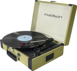 Madison Vintage Tocadiscos m. Bluetooth (Azul claro) 