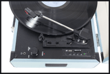 Madison Vintage Turntable with Bluetooth (Light Blue)