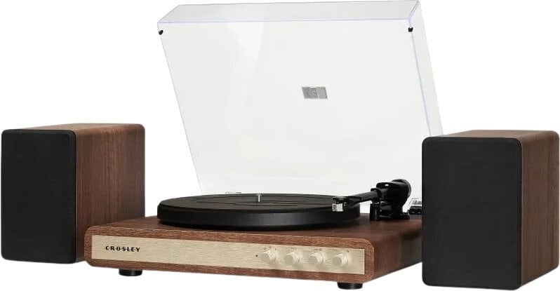 Crosley C65 tocadiscos con altavoces, Nogal